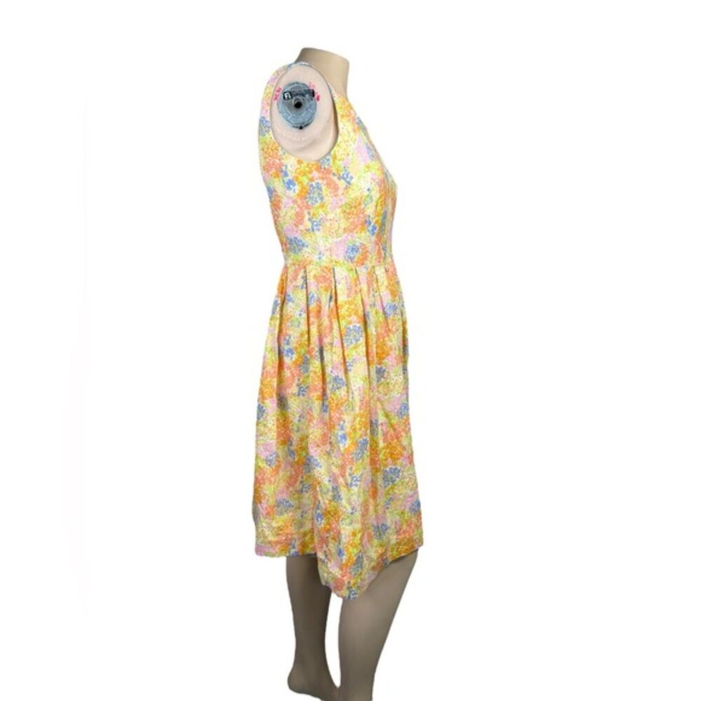 Talbots Petites Floral Cotton Dress – Size 4 - Picture 4 of 8